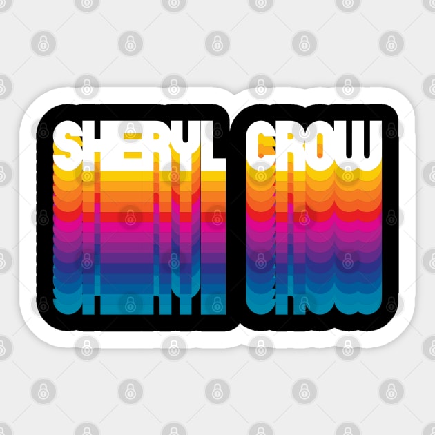 Retro Sheryl Proud Name Personalized Gift Rainbow Style Sticker by Time Travel Style